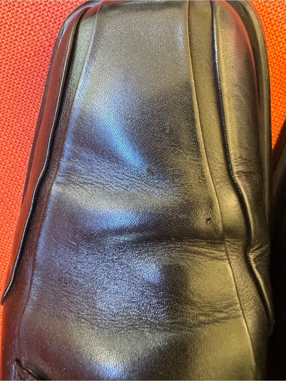 Kenneth Cole 040476 Black Leather Square Toe Dress Shoes Men's 9.5M